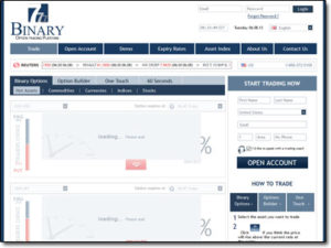 777 Binary Broker Website Screenshot