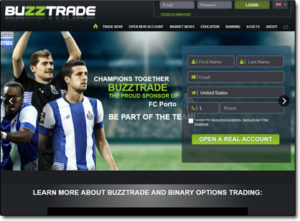 BuzzTrade Broker Website Screenshot