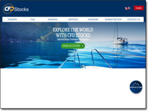 CFDStocks Broker Website Screenshot