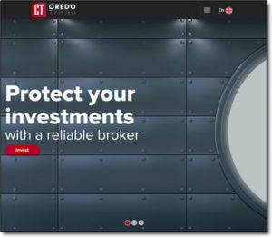 CredoTrade Broker Website Screenshot