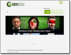 GreenFields Capital Broker Website Screenshot