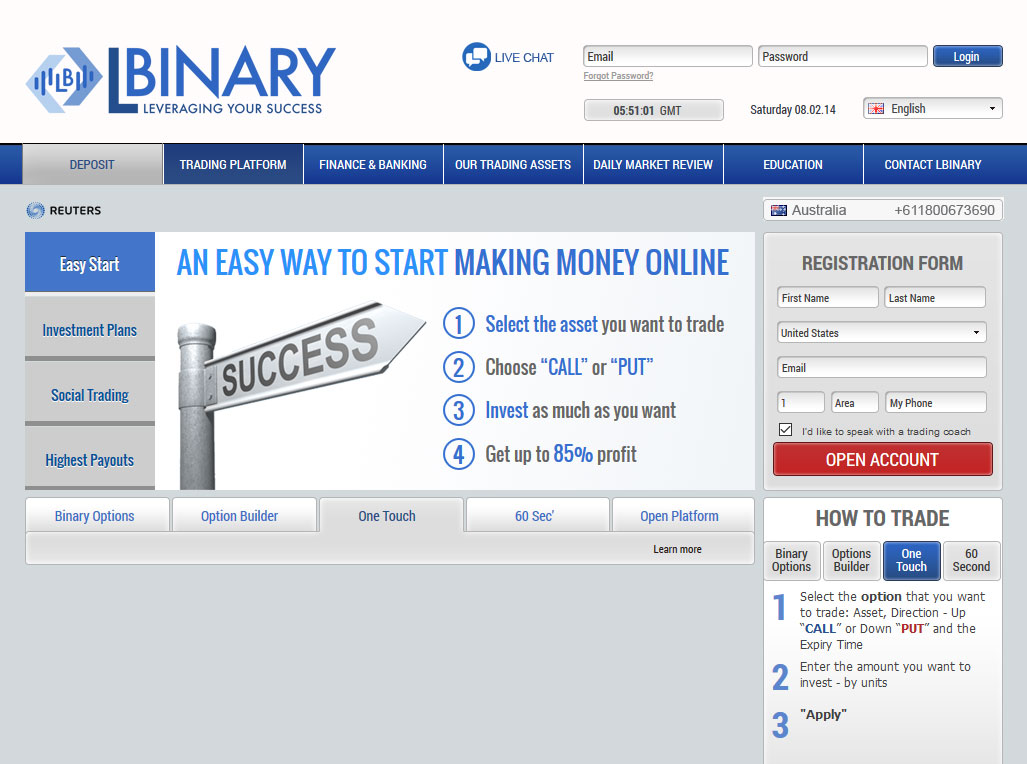 Scammed by binary options