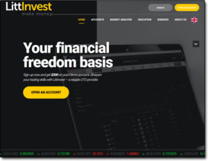 Littinvest Broker Website Screenshot