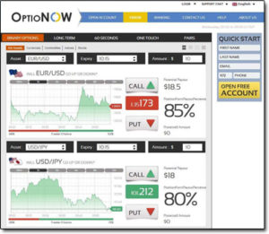 OptioNow Broker Website Screenshot