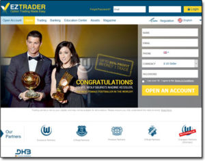 EZTrader Broker Website Screenshot