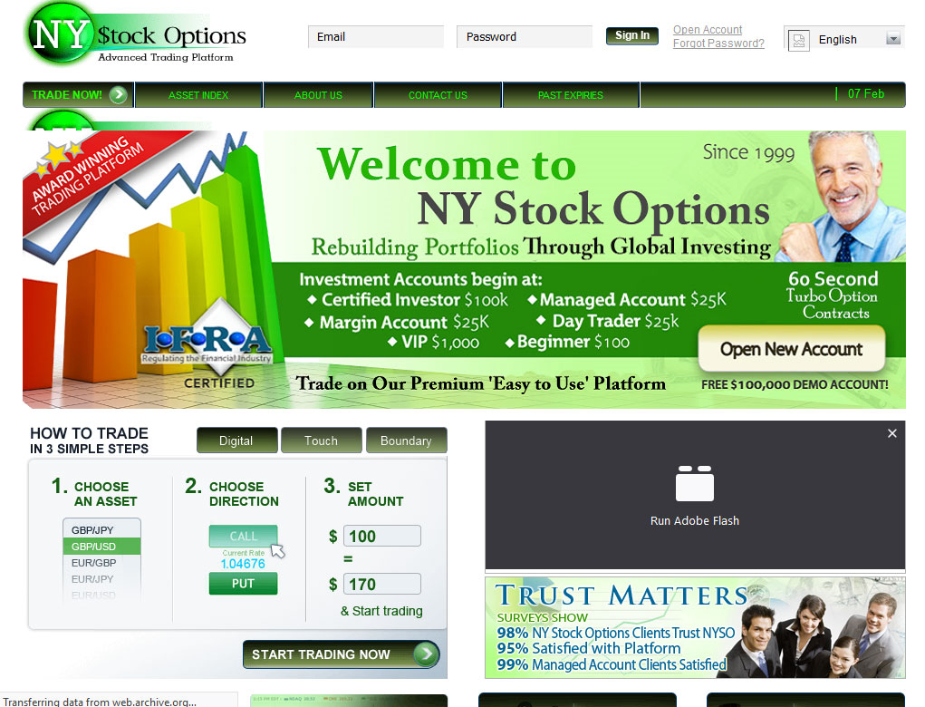 Ny stock options binary