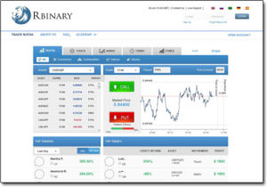 RBinary Broker Website Screenshot