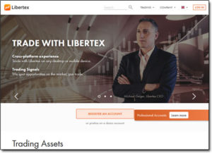 Libertex Broker Website Screenshot