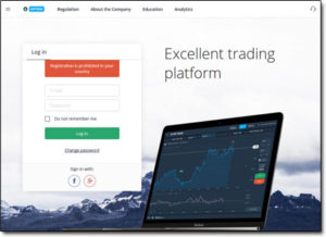 Olymp Trade Broker Website Screenshot